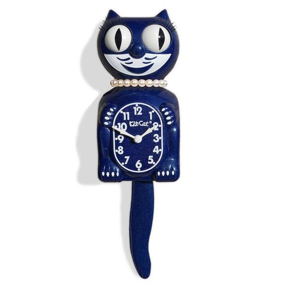 Urban Outfitters Other - Urban Outfitters Galaxy Blue Lady Kit-Cat Clock